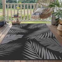 GENIMO Kültéri Szőnyeg 120x180cm Botanikai Mintás Vízálló Polipropilén Terasz Balkon Kert 6