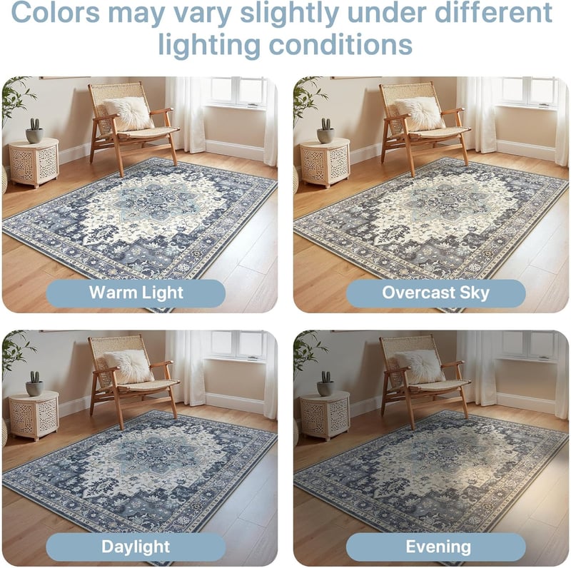 GENIMO Vintage Extra Large szőnyeg 200x290 cm, mosható, csúszásmentes háttal