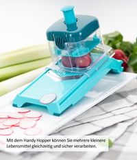 Aparat de feliat legume Genius Nicer Dicer Chef Professional Deluxe, 39 de piese, cu recipient de 5,2 L și bol din sticlă de 2,8 L, aparat de tăiat spiralat, dispozitiv pentru cartofi prăjiți 6