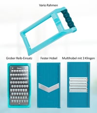 Aparat de feliat legume Genius Nicer Dicer Chef Professional Deluxe, 39 de piese, cu recipient de 5,2 L și bol din sticlă de 2,8 L, aparat de tăiat spiralat, dispozitiv pentru cartofi prăjiți 5