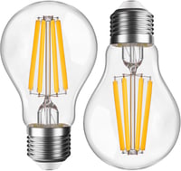 Genixgreen E27 Dimmelhető LED Izzó, 9W 1200 Lumen, 2700K Meleg Fehér, 100W Egyenértékű, Filament Technológia, Csillárba, Fali és Mennyezeti  1