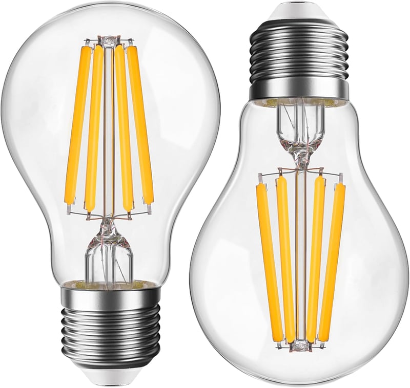 Genixgreen E27 Dimmelhető LED Izzó, 9W 1200 Lumen, 2700K Meleg Fehér, 100W Egyenértékű, Filament Technológia, Csillárba, Fali és Mennyezeti 