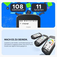 Ciclocomputer GPS GEOID CC700 Pro cu ecran tactil color de 2,8 inchi - Vitezometru wireless cu navigație pe hartă, ANT+ și Bluetooth, rezistent la apă IPX7, autonomie baterie 15-25 ore 7