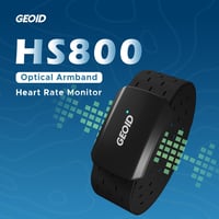 Monitor cardiac GEOID HS800 pentru braț și încheietură, Bluetooth și ANT+, rezistent la apă IP67, pentru sport 2