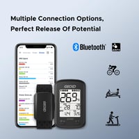 Monitor cardiac GEOID HS800 pentru braț și încheietură, Bluetooth și ANT+, rezistent la apă IP67, pentru sport 3