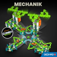 Geomag Mechanics Gravity Elevator Circuit Magnetická stavebnica pre deti – Náučná hračka s magnetickými dielikmi – 207-dielna súprava 6