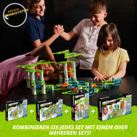 Geomag Mechanics Gravity Elevator Circuit Magnetická stavebnica pre deti – Náučná hračka s magnetickými dielikmi – 207-dielna súprava 7