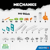 Geomag Mechanics Gravity Elevator Circuit Magnetická stavebnica pre deti – Náučná hračka s magnetickými dielikmi – 207-dielna súprava 2