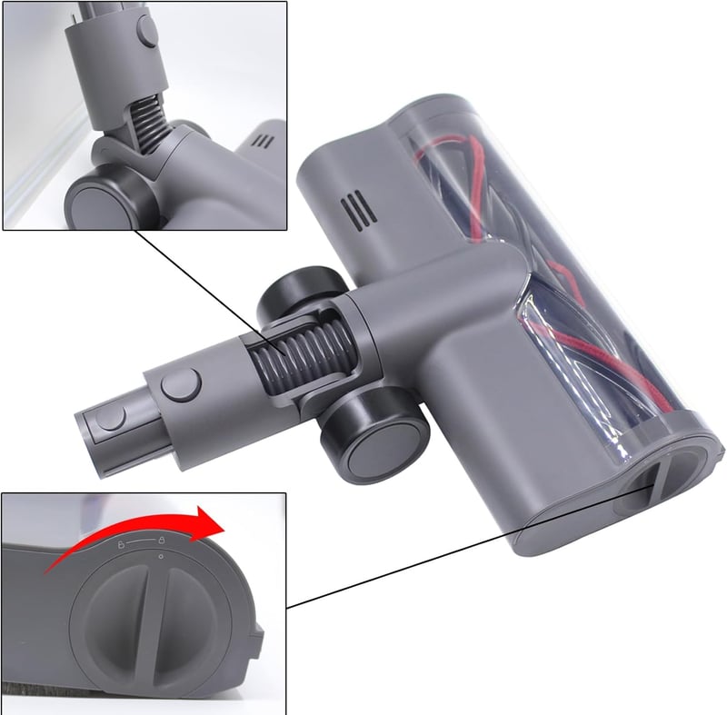 Geoviizon Turbina Kefe Fejegység Dreame V11 SE/V12/V12 Pro/T20/T20 Pro Porszívókhoz - Univerzális Padlótisztító Fej Minden Felülethez

Gpt: 