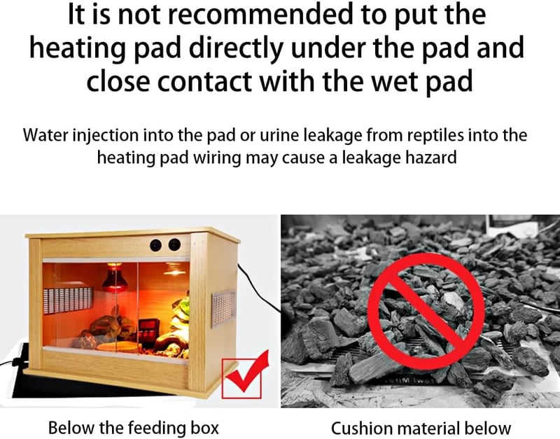 Geoyien terrárium fűtőlap termosztáttal, 7 fokozat, hüllőknek