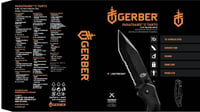 Zatvárací nôž Gerber Paraframe II Tanto s čiastočne zúbkovanou čepeľou a vreckovým klipom, dĺžka čepele 8,9 cm, čierny, 31-003635 4