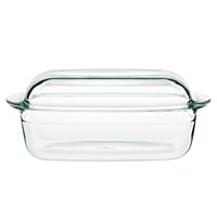 Gerlach 1760 Flow četvrtasta posuda za pečenje s poklopcem 4,5 L od borosilikatnog stakla otpornog na toplinu 27x18 cm za pećnicu i zamrzivač 1
