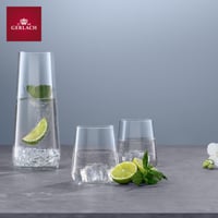 Sada pohárov Gerlach 1760, 6 ks, 430 ml, na vodu, koktaily, džúsy, sklenené, na dezerty, vhodné do umývačky riadu, moderné, priehľadné 6