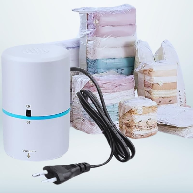 GERMALY Elektromos Vákuum Pumpá Ruha és Paplan Tároláshoz, Hordozható Levegőpumpa Utazáshoz