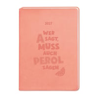 Nemecké vydanie GRAFIK WERKSTATT Das Original diár v koženom vzhľade A6 2027 broskyňový 1