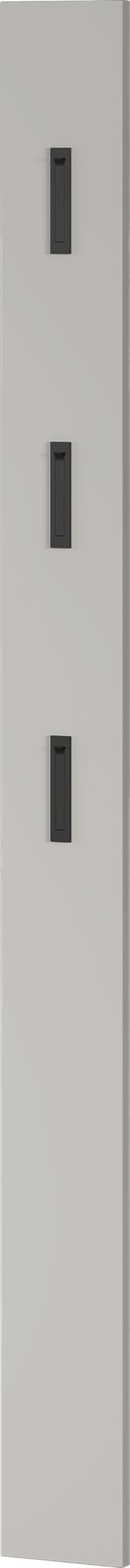 Panou de perete pentru hol Germania Die Möbelmacher 3728-572 în culoarea cașmir, cu 3 cuier metalice rabatabile, 15x170x3 cm