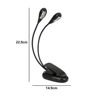 GERUI 2 db Zeneállvány LED Lámpa 8 LED-del - USB Kábeles, 2 Fokozatú Fényerőszabályzós Olvasólámpa Zongorához, Íróasztalhoz, Kottaállványhoz 2