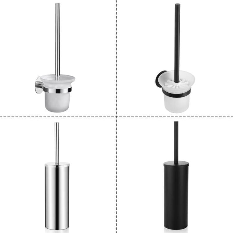 GERUIKE WC-kefe csere fej 5 db-os szett, 16 mm menet, fekete