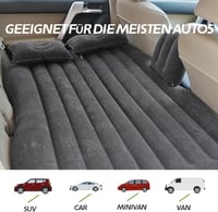 Geterral autós matrac fekete, 2 párnával és elektromos pumpával, kempinghez 9