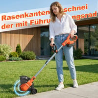 Getieom 4-u-1 akumulatorski trimer za travu, 21V 850W motor, LCD zaslon, čelična četka s oštricom od 8 inča, 75dB tihi rad, uklanjanje mahovine u vrtu 8