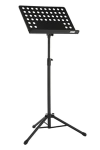 GEWA Orchestra összecsukható kottaállvány - Fém, perforált és levehető lap, ABS és prizma csukló, magasság 67-120 cm, 3,8 kg, fekete 1