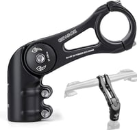 GEWAGE -130 fokos kormánykiemelő szár 31,8 mm (1-1/4) kormányszár MTB országúti BMX 75/95/130 mm fekete 1