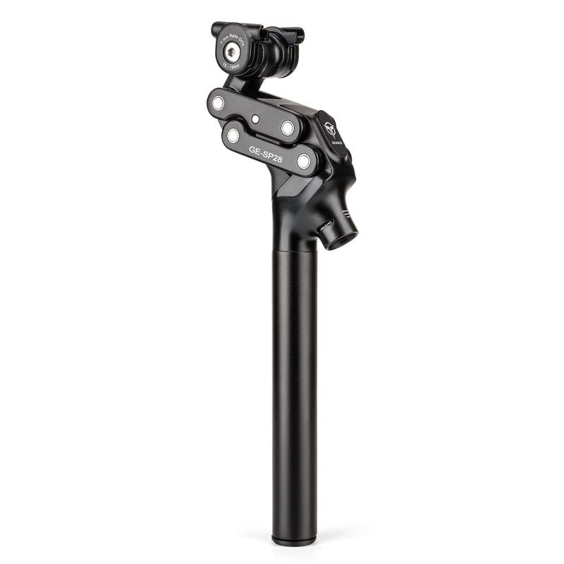 GEWAGE 4-Link Parallelogram Rugós Nyeregcső – 37 mm Rugóút, Ergonomikus Alumínium Felfüggesztett Nyeregszár, Karbantartásmentes, MTB/E-Bike/Városi Kerékpárhoz
