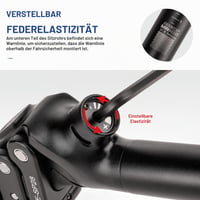 GEWAGE 4-Link Parallelogram Rugós Nyeregcső – 37 mm Rugóút, Ergonomikus Alumínium Felfüggesztett Nyeregszár, Karbantartásmentes, MTB/E-Bike/Városi Kerékpárhoz 4