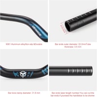 GEWAGE 780mm Alumínium Kerékpár Kormány 31.8mm - MTB/Hybrid/Országúti Emelhető Riser 5