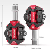 GEWAGE Click MTB pedálok CNC alumínium SPD rendszer 365g 5