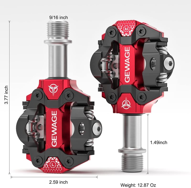 GEWAGE Click MTB pedálok CNC alumínium SPD rendszer 365g