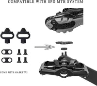 GEWAGE Kerékpár Pedál 9/16" Flat Platform SPD Kompatibilis MTB Országúti BMX 3