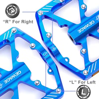 GEWAGE Kerékpár Pedál Fényvisszaverő Csíkokkal - CNC Alumínium Platform, 3 Zárt Csapágy, Csúszásmentes, 9/16" - Országúti, MTB és E-Bike Kom 3