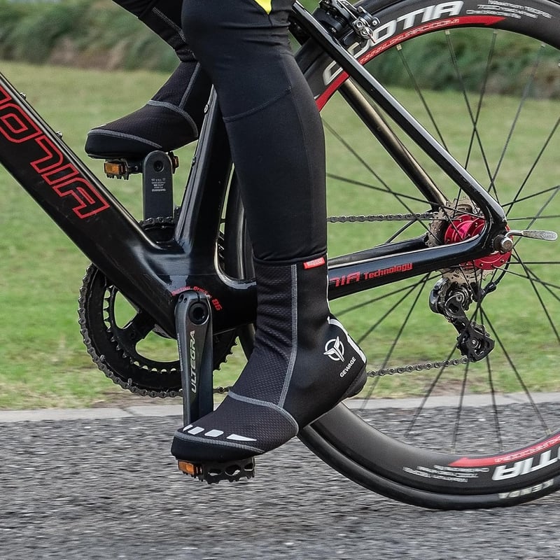 GEWAGE Kerékpáros Cipőhuzat Reflektív Sávokkal MTB és Országúti Kerékpárhoz