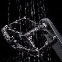 GEWAGE Országúti és MTB Kerékpár Pedál - 3 Csapágyas CNC Alumínium Platform - 9/16" Lapos Pedál Cserélhető Csúszásgátló Tüskékkel 7