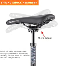 GEWAGE rugós nyeregcső 27.2/30.9/31.6mm alumínium MTB kerékpárhoz 3