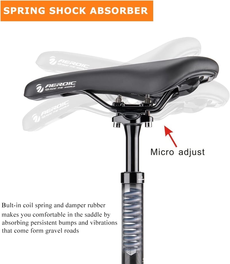 GEWAGE rugós nyeregcső 27.2/30.9/31.6mm alumínium MTB kerékpárhoz