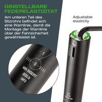 GEWAGE Rugós Nyeregcső - Alumínium Paralelogramma Felfüggesztés MTB és Trekking Kerékpárokhoz - 31,6 mm Átmérő, 350 mm Hossz 4