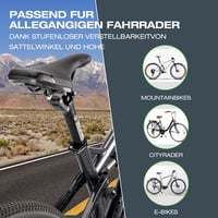 GEWAGE Rugós Nyeregcső - Alumínium Paralelogramma Felfüggesztés MTB és Trekking Kerékpárokhoz - 31,6 mm Átmérő, 350 mm Hossz 5