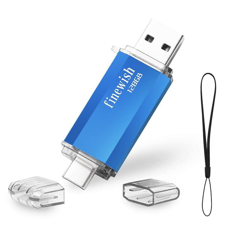 Geweo 2 in 1 USB-C pendrive 128 GB, USB 2.0 - kék