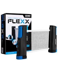 Fileu de tenis de masă GEWO FleXX - cu cleme antiderapante reglabile, standard ITTF, extensibil până la 2 m, înălțime fileu 15,25 cm, pentru mese cu grosimea de până la 5 cm 1