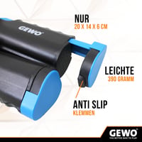 Fileu de tenis de masă GEWO FleXX - cu cleme antiderapante reglabile, standard ITTF, extensibil până la 2 m, înălțime fileu 15,25 cm, pentru mese cu grosimea de până la 5 cm 5