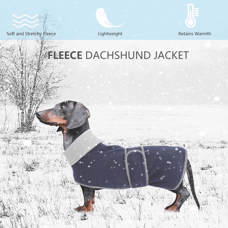Geyecete Téli Kutyakabát Melegítő Fleece Béléssel Állítható Pántokkal