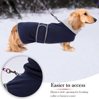 Geyecete Téli Kutyakabát Melegítő Fleece Béléssel Állítható Pántokkal 4