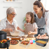 GEYUEYA Home 16 részes BPA-mentes airfryer kiegészítő készlet - Kompatibilis Philips XL/XXL, COSORI, Cecotec, Ninja, Princess, Tefal forróle 8