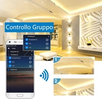GEYUEYA Home WiFi LED szalag 5M meleg fehér 3000K dimmer távirányítóval 5