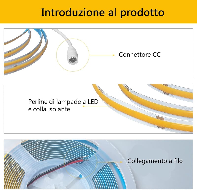GEYUEYA Home WiFi LED szalag 5M meleg fehér 3000K dimmer távirányítóval
