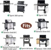 GFTIME 17,5" Grillrács és Grilllemez Weber Spirit E310 E320 E330 S310 S320 S330 2db 4