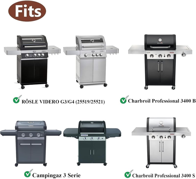 GFTIME 17,5" Grillrács és Grilllemez Weber Spirit E310 E320 E330 S310 S320 S330 2db