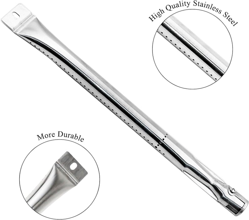 GFTIME 37cm Égőcsöves Hőeloszló Lap Grillhez - Rozsdamentes Acél Csere Alkatrész